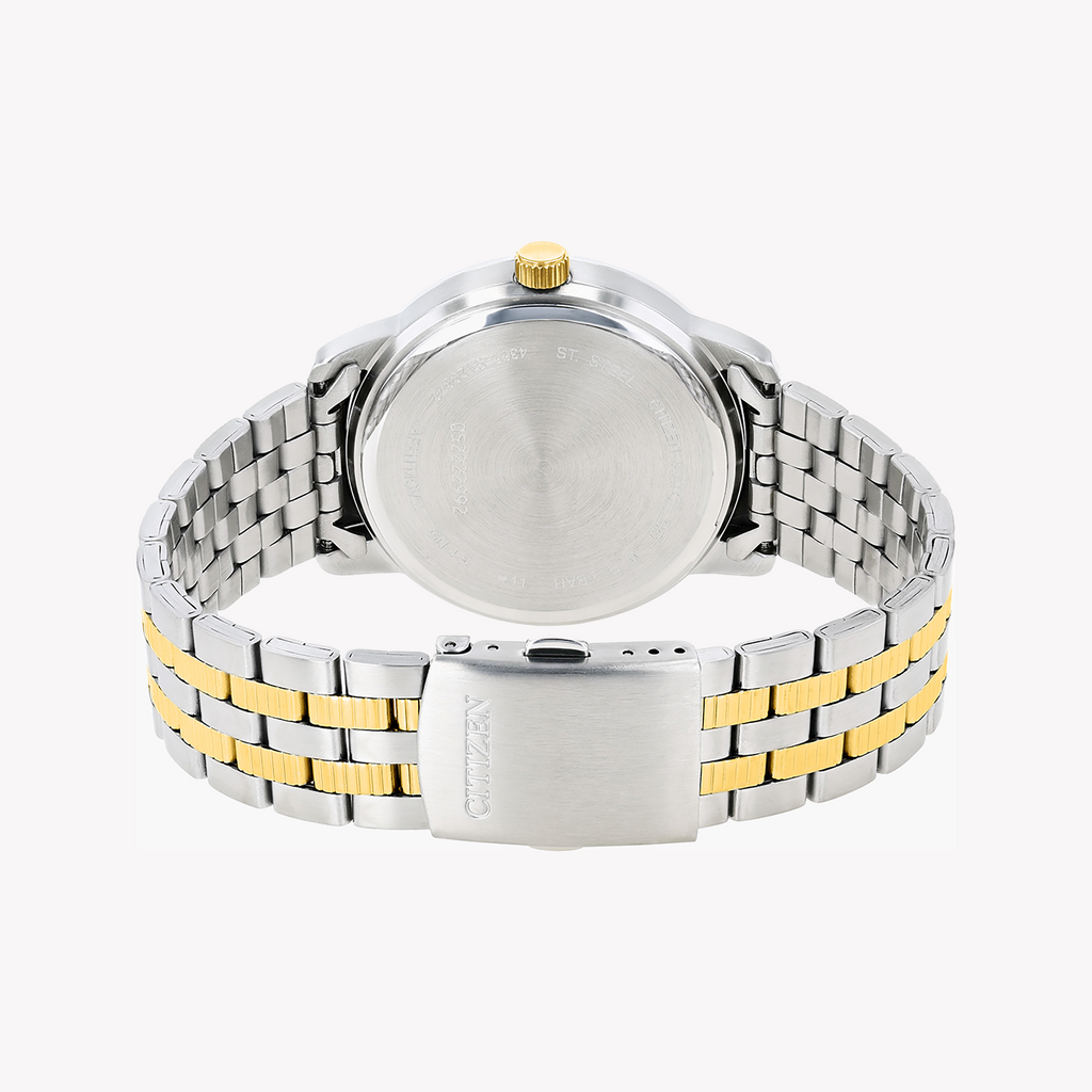 CITIZEN DZ0054-56A MENS STYLISH PRECISION TIMEPIECE - ELEGANT QUARTZ WATCH IN SILVER & GOLD-i-Watch-2