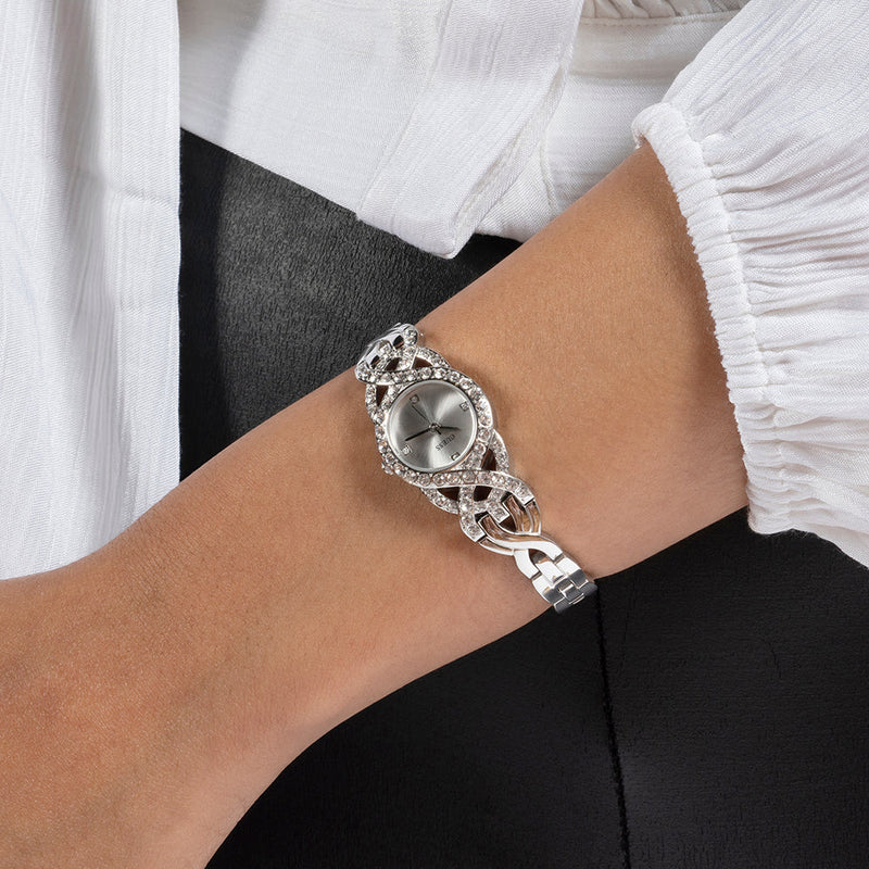 Guess Women's Silver Recycled Steel Watch, Silver Dial | Gw0682l1 by i-watch