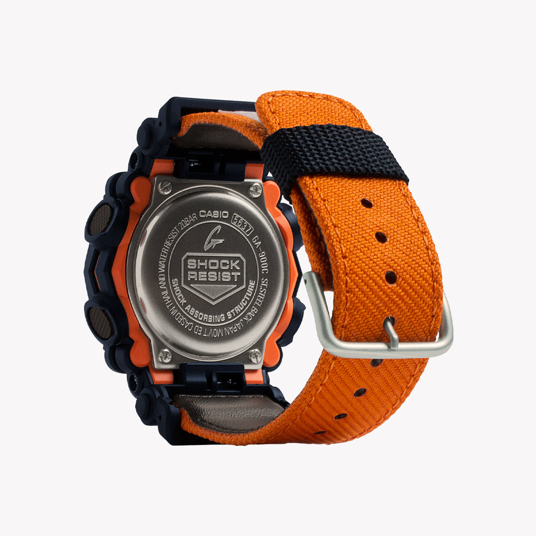 CASIO G-SHOCK GA-900C-1A4DR BOLD ADVENTURER - MEN'S RESILIENT TIMEPIECE WITH SUPER ILLUMINATOR