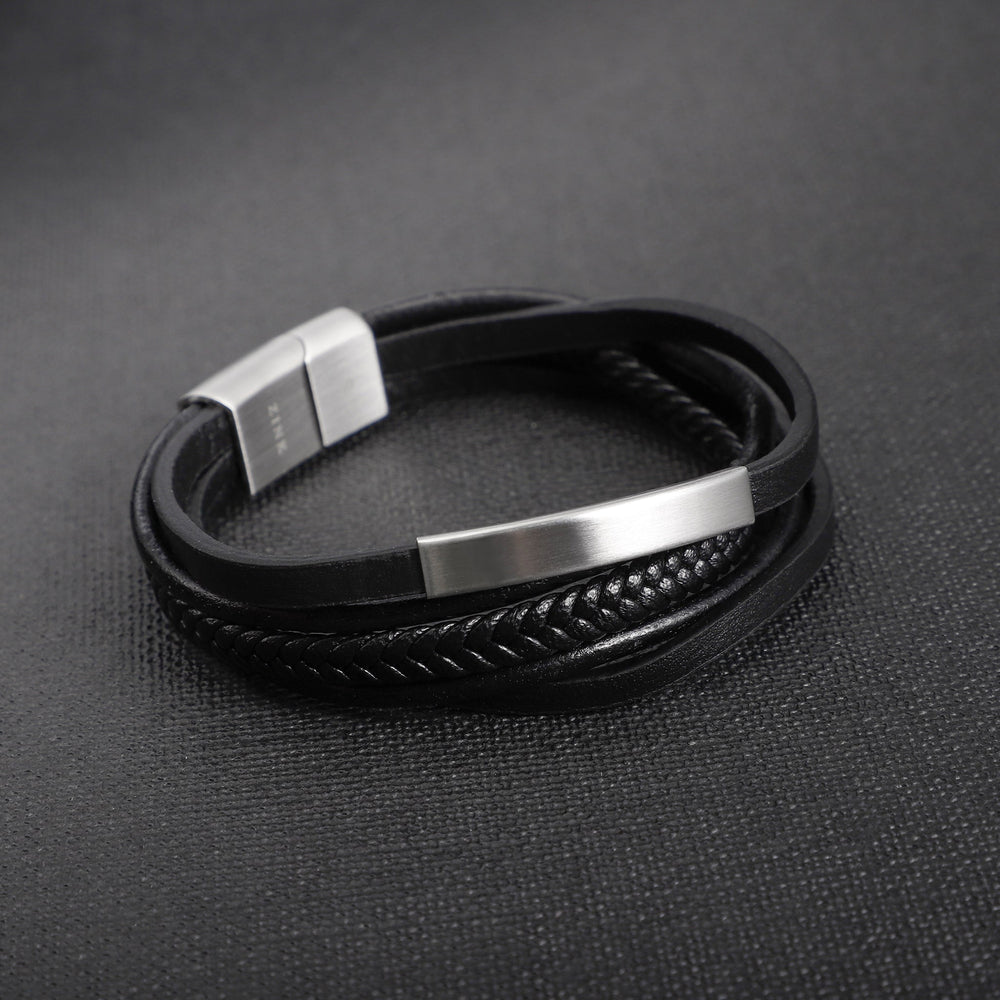 Zjbc049bs Zink Men's Bracelets by i-watch