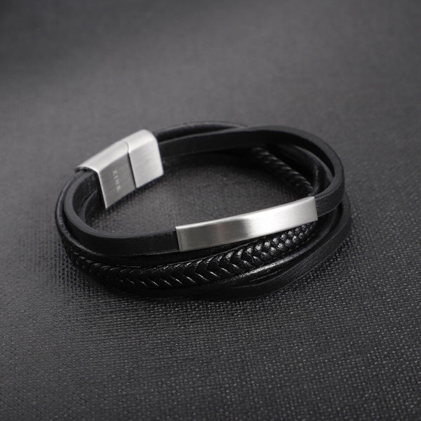 Zjbc049bs Zink Men's Bracelets by i-watch