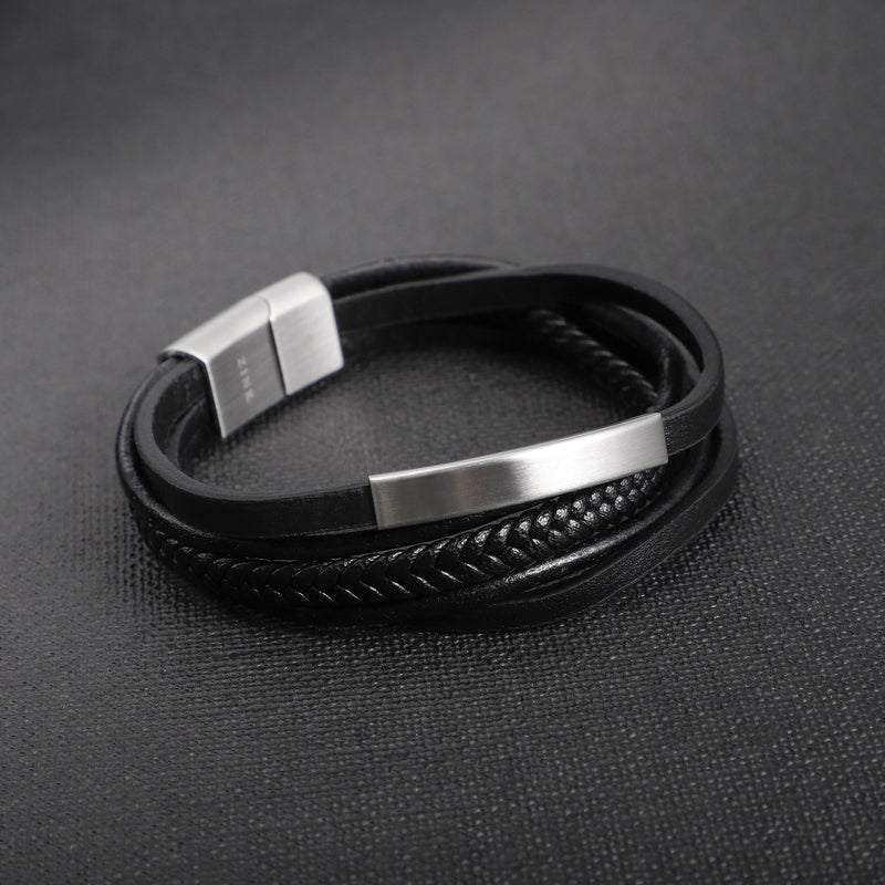Zjbc049bs Zink Men's Bracelets by i-watch