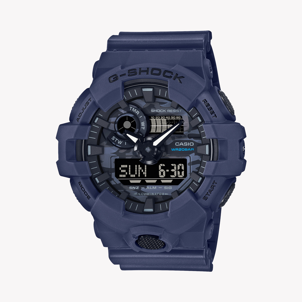 CASIO G-SHOCK GA-700CA-2ADR BLUE CAMO - MEN'S BOLD ADVENTURE TIMEPIECE-i-Watch-5