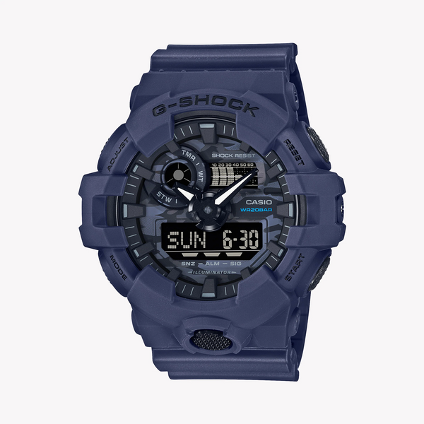 Casio G-Shock Ga-700ca-2adr Blue Camo - Men's Bold Adventure Timepiece by i-watch