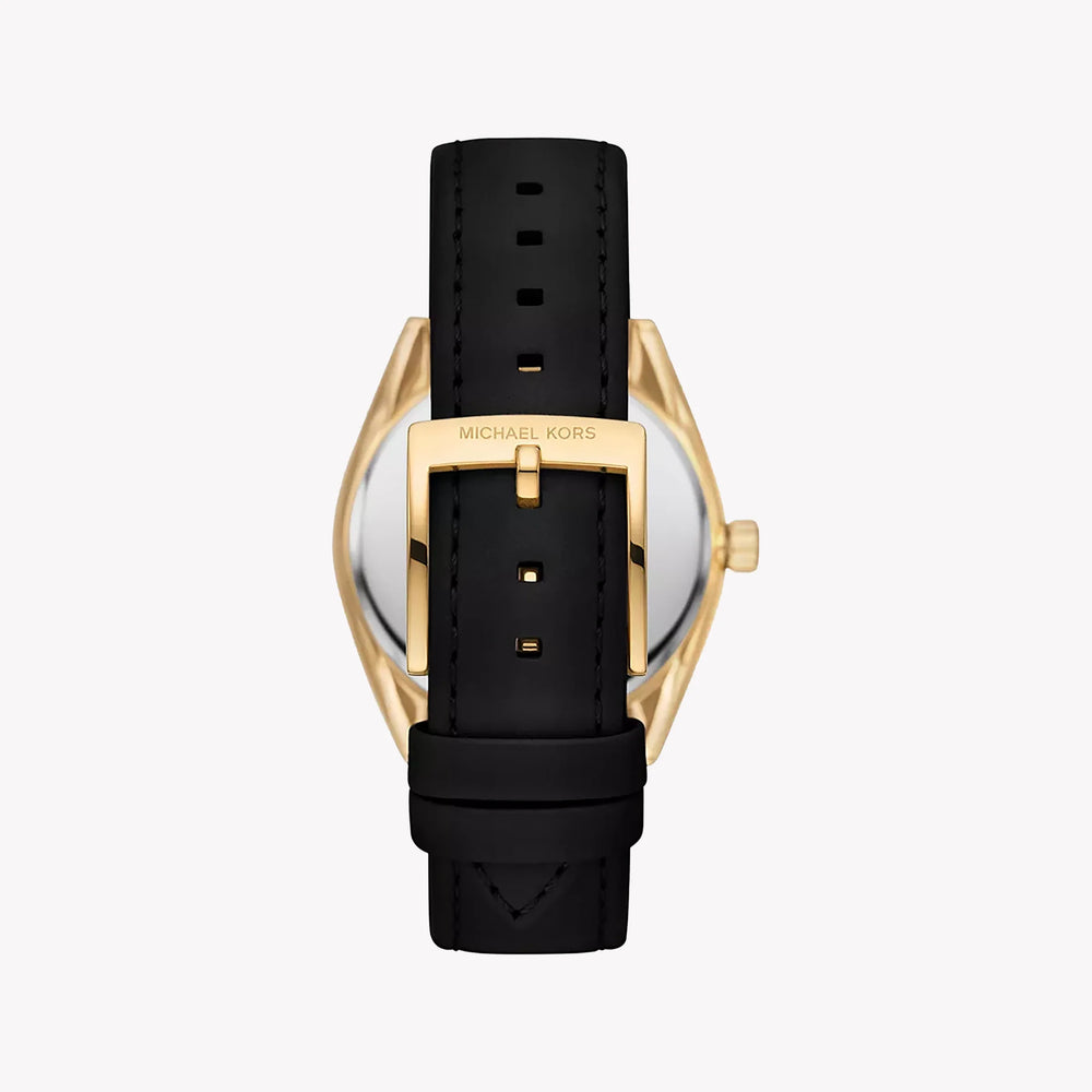 Michael Kors Men's Gold Watch, Black Leather Band | Mk7315 by i-watch