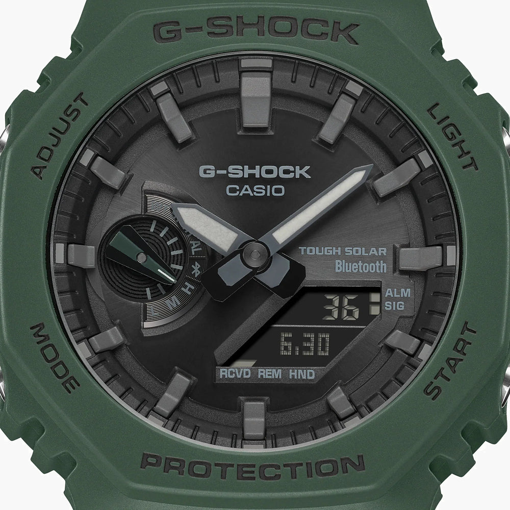 Casio G-Shock Ga-B2100-3adr Oak Dynamic - Sporty Green Men's Watch With Bluetooth & 200m Water Resistance by i-watch