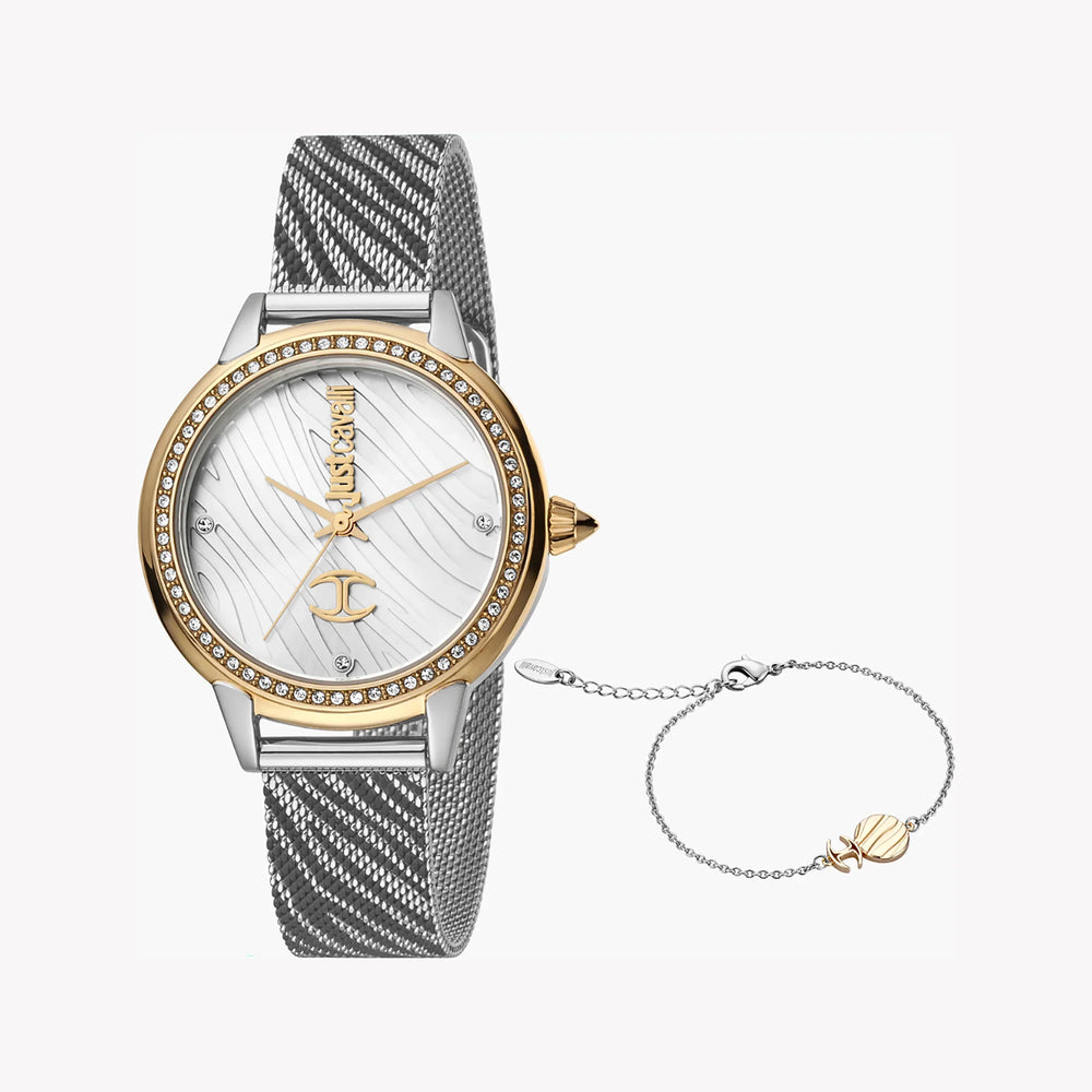 Just Cavalli Women's Silver Watch, Silver Dial | Jc1l146m0085 by i-watch