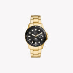 Fossil Blue Dive Three-Hand Date Gold-Tone Stainless Steel Watch FS6035