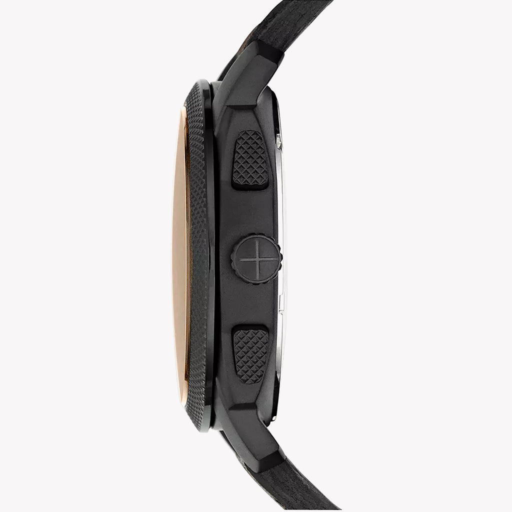 FOSSIL FS5251SET - TIMELESS ELEGANCE IN STAINLESS STEEL & DARK BROWN LEATHER-i-Watch-2