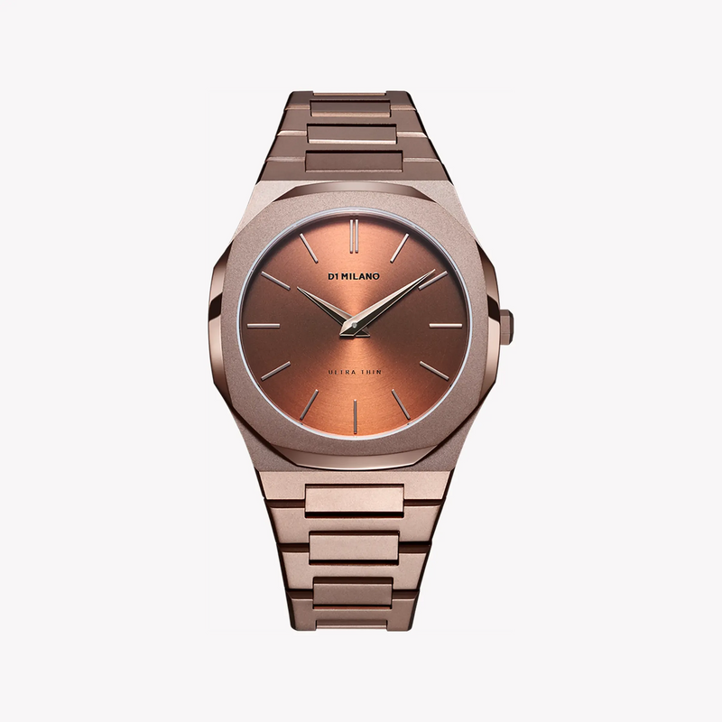 D1 MILANO Men's Rose Gold Watch, Brown Dial | D1-UTBJ10 by i-watch