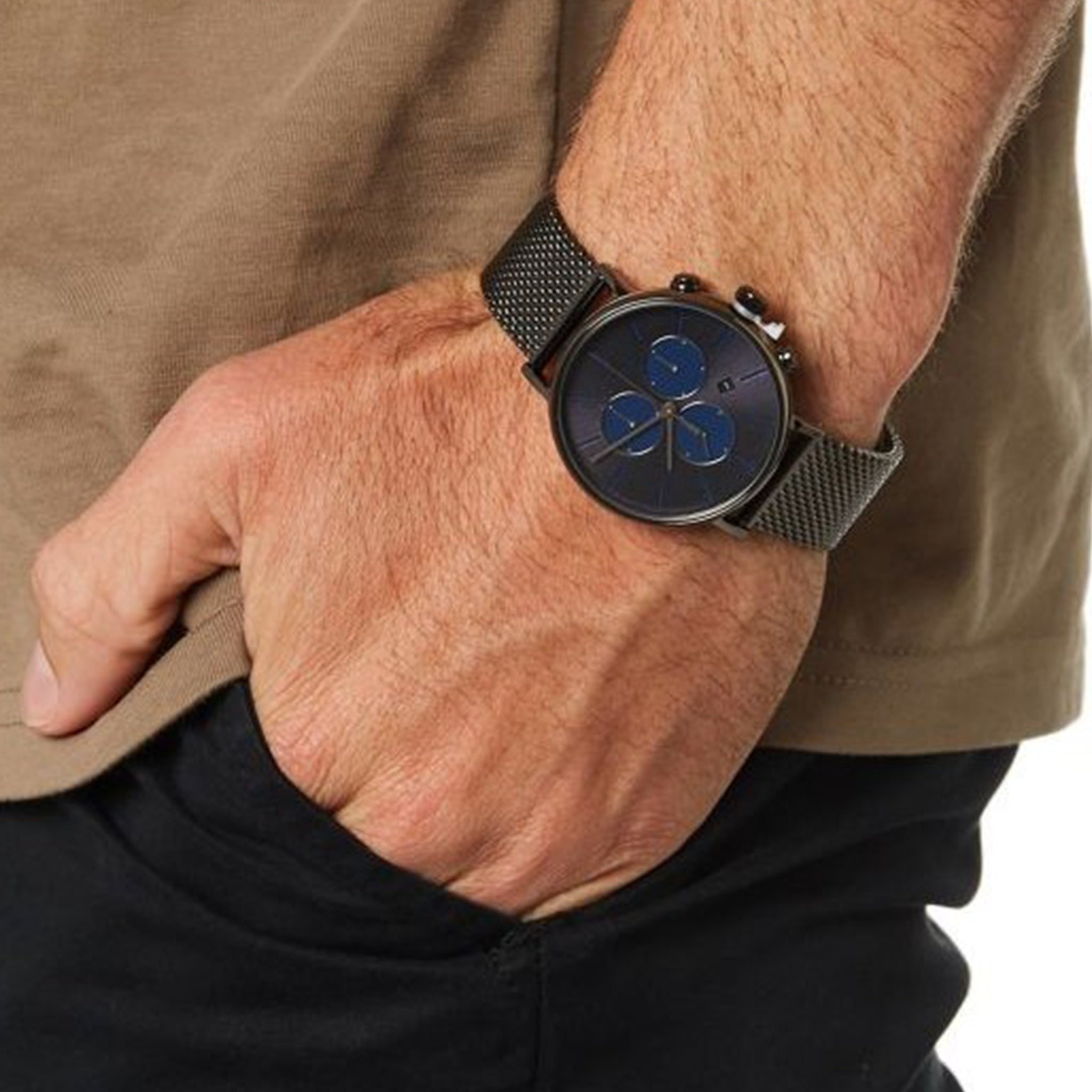 Timex Men's Gray Stainless Steel Watch, Gray Dial | TW2R98000