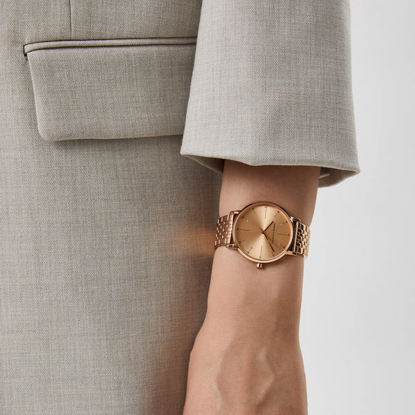 Armani Exchange Women's Rose Gold Watch, Stainless Steel | Ax5581