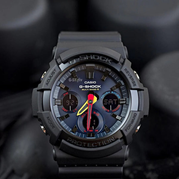 Casio G-Shock Gas-100bmc-1adr Sporty Style - Rugged Elegance For Adventurous Men's Watch by i-watch