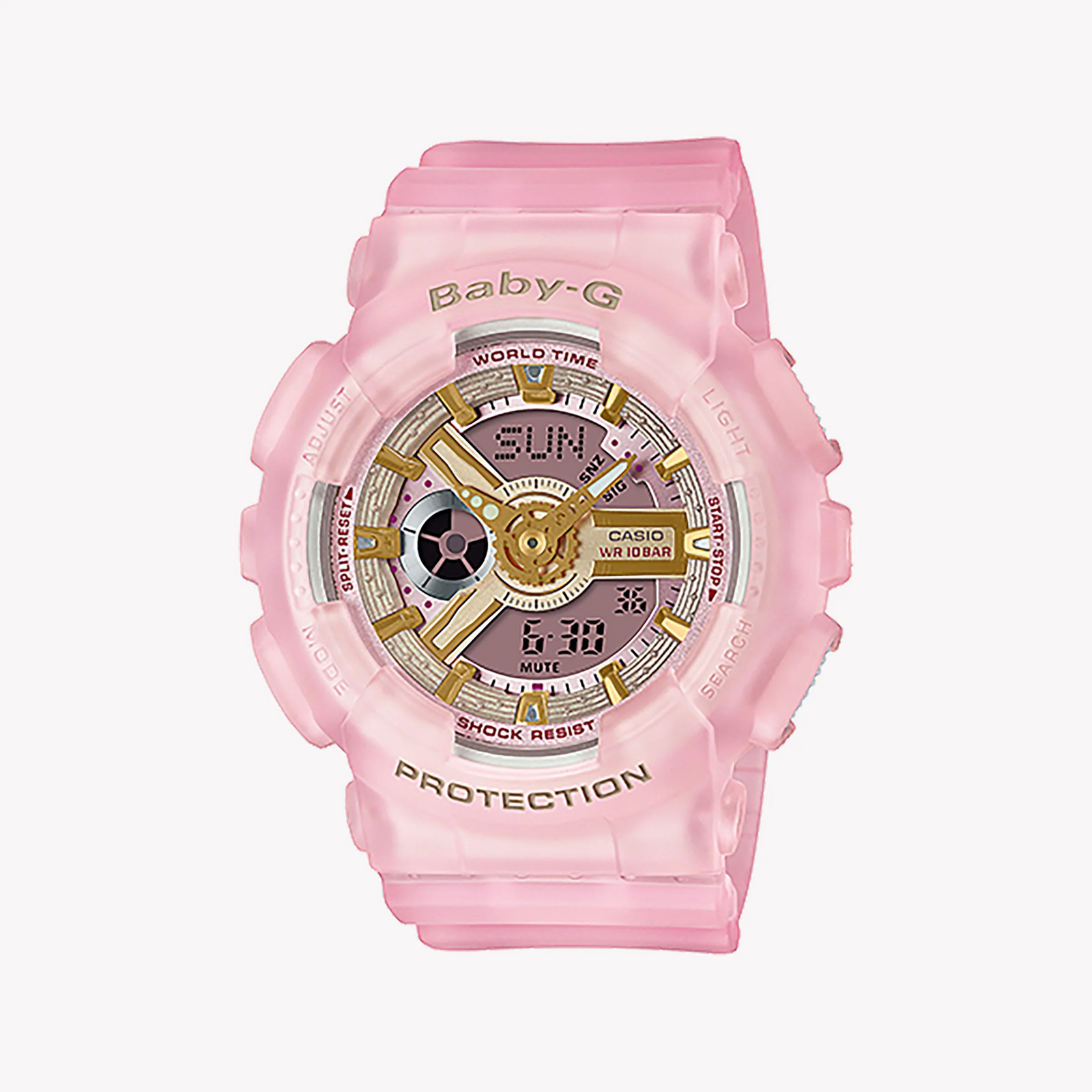 Baby-G Women's Pink Resin Watch, Pink Case | Ba-110sc-4adr by i-watch