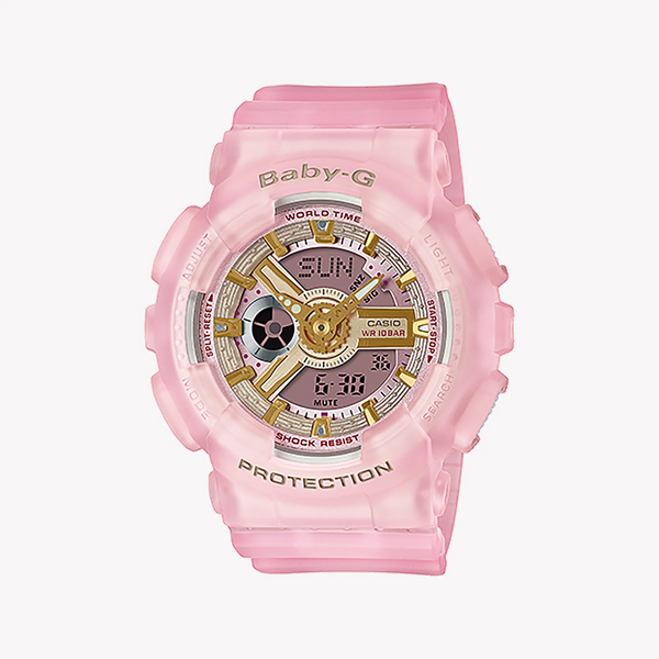 Baby-G Women's Pink Resin Watch, Pink Case | Ba-110sc-4adr by i-watch