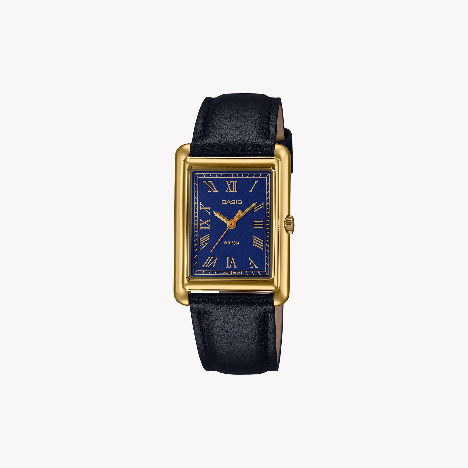 Timeless Elegance Women's Gold Leather Watch, Gold & Black | Ltp-B165gl-2bvef by i-watch