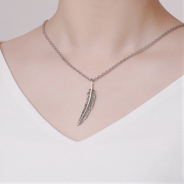 Zink Women's Necklace - Silver Stainless Steel | Zfnl005g