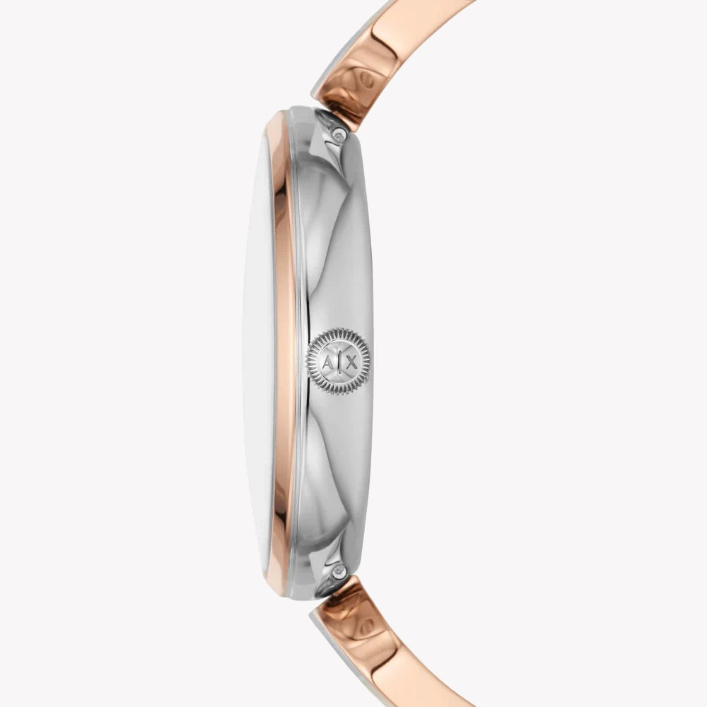 ARMANI EXCHANGE AX5383 - ELEGANT SILVER-ROSE GOLD WOMEN'S TIMEPIECE WITH MINIMALIST CHARM-i-Watch-2