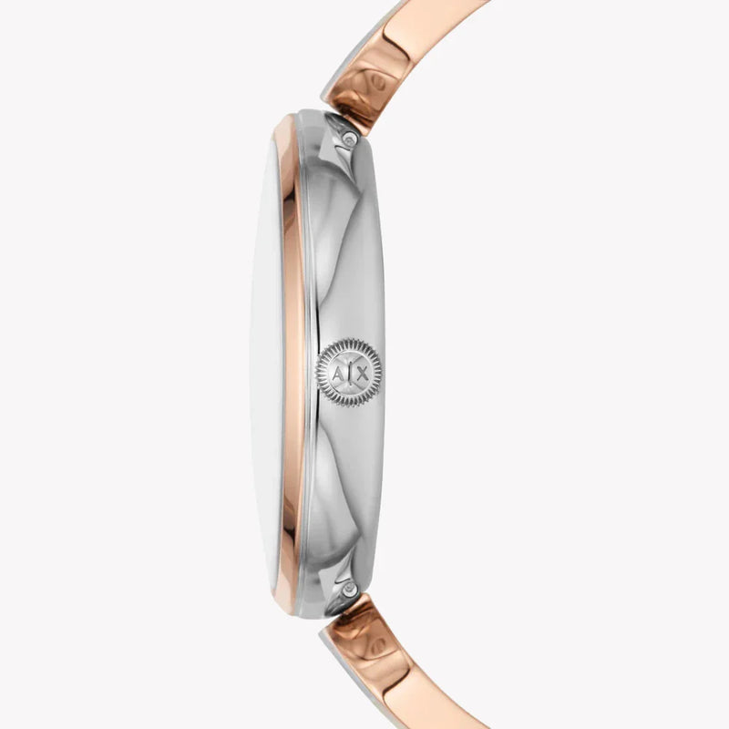 ARMANI EXCHANGE AX5383 - ELEGANT SILVER-ROSE GOLD WOMEN'S TIMEPIECE WITH MINIMALIST CHARM-i-Watch-2