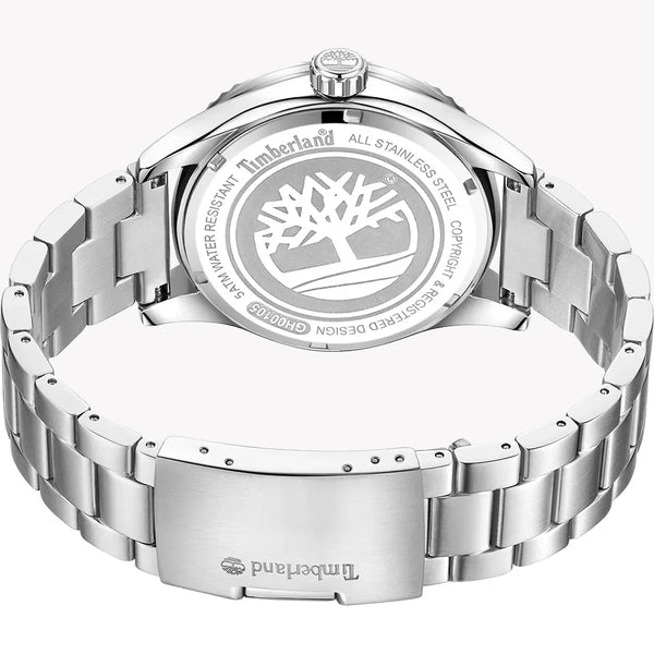 Timberland Men's Silver Stainless Steel Watch, Black Dial | Tdwgh0010503 by i-watch