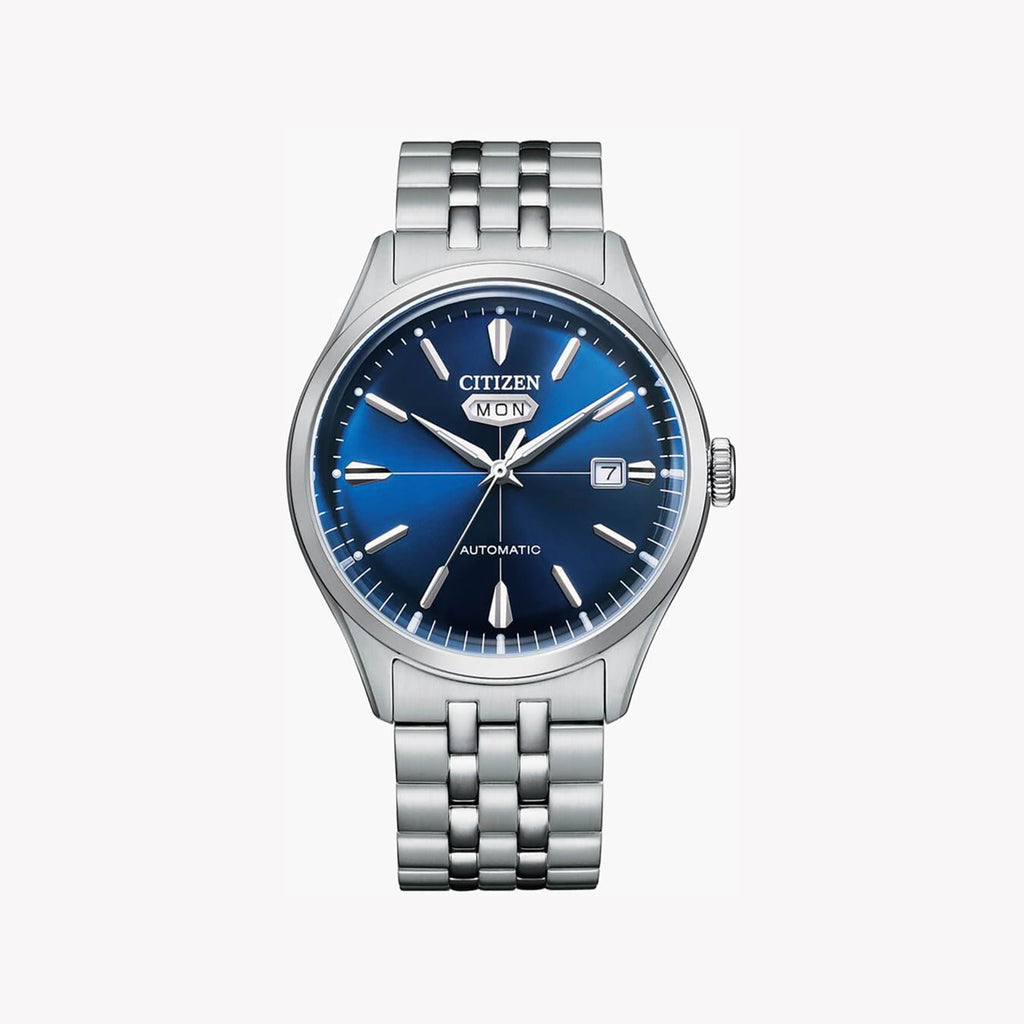 CITIZEN NH8390-71L - ELEGANT AUTOMATIC TIMEPIECE WITH BLUE DIAL & STAINLESS STEEL BAND