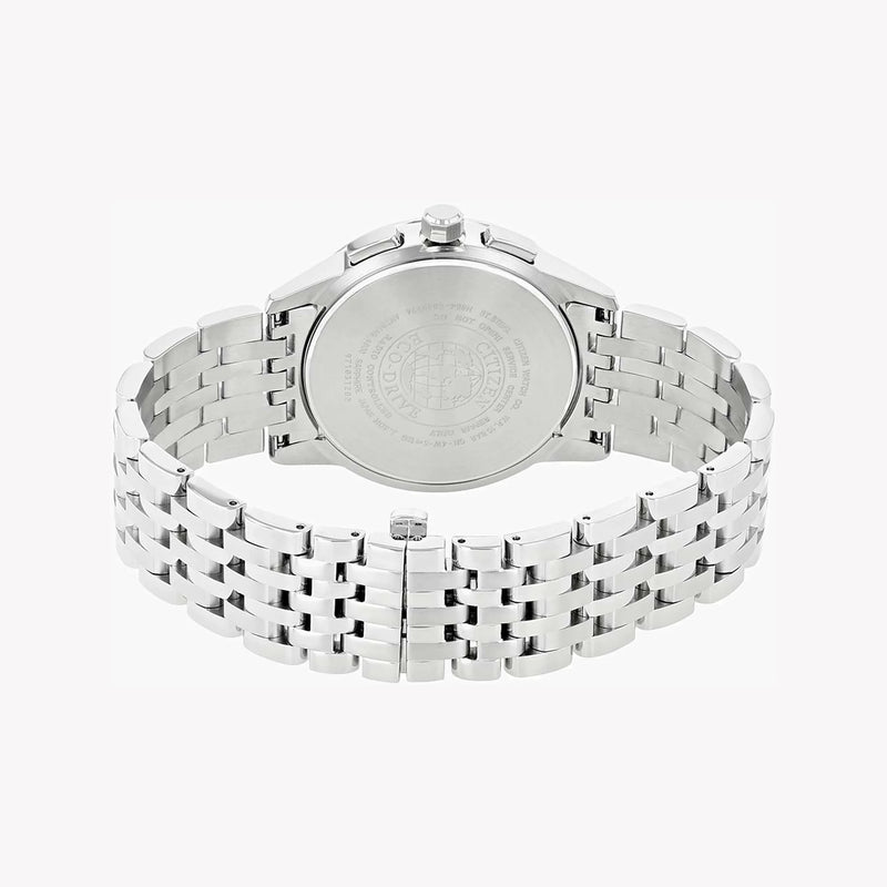 Citizen At8110-61l - Stunning Blue Dial Refined Silver Men's Watch With Eco-Drive Technology by i-watch