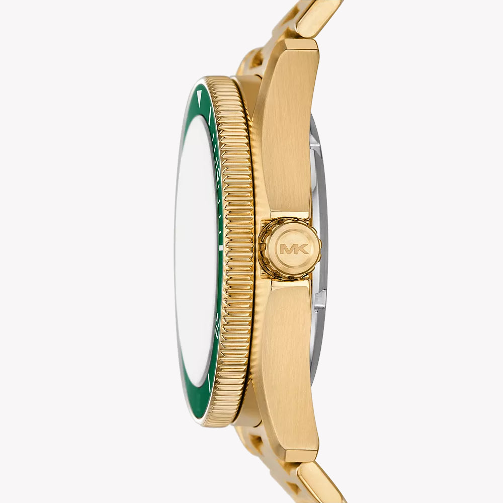 MICHAEL KORS MK9162 - BOLD SOPHISTICATION WITH VIBRANT GREEN DIAL & GOLD STAINLESS STEEL BAND-i-Watch-2