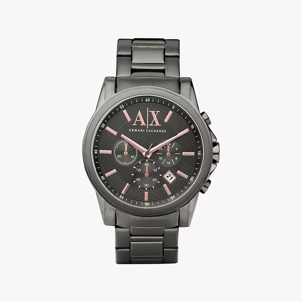 ARMANI EXCHANGE AX2086 - MODERN GREY STAINLESS STEEL MEN'S WATCH, STYLISH & WATER-RESISTANT