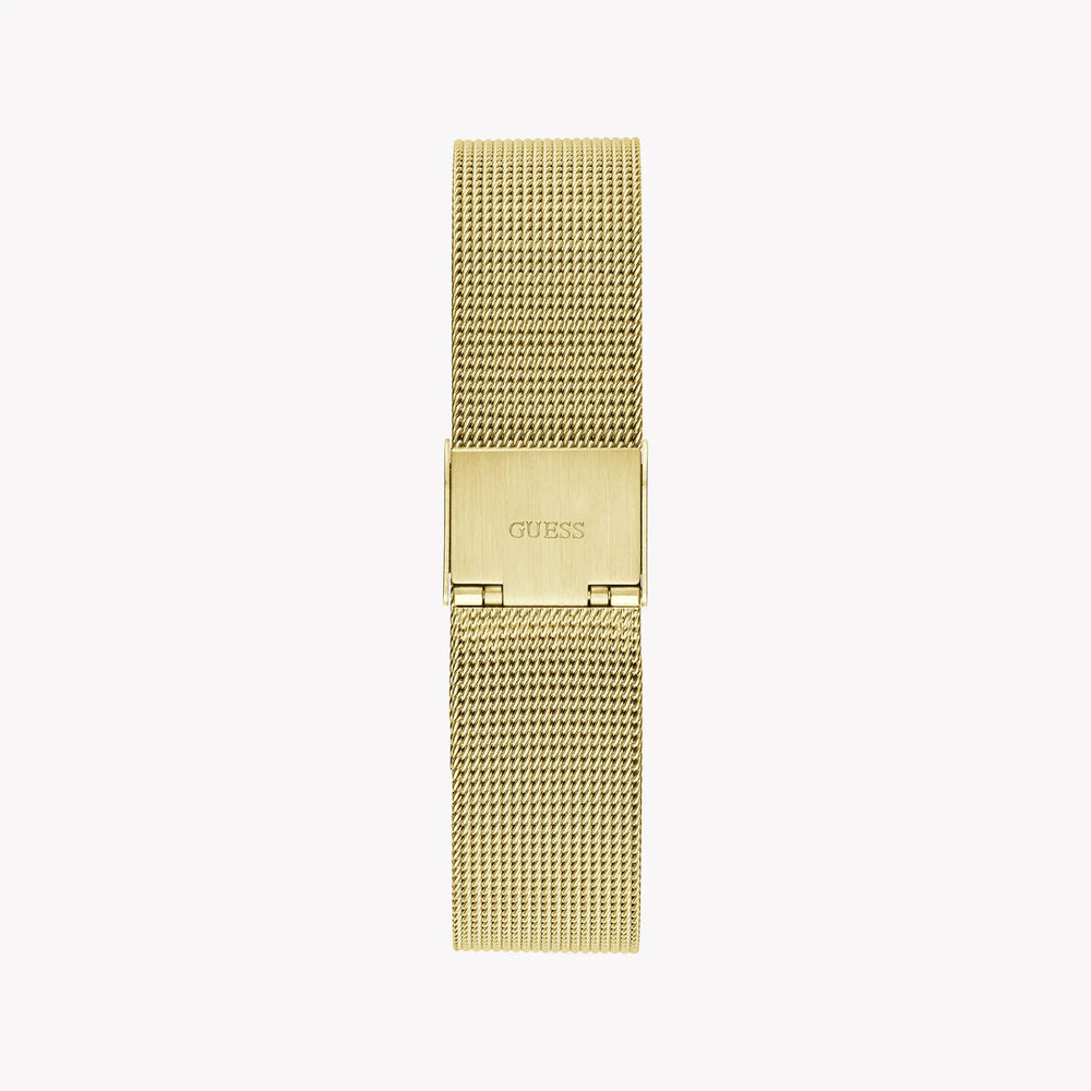 Guess Watches Unisex Gold Stainless Steel, Black Dial | Gw0243l2 by i-watch