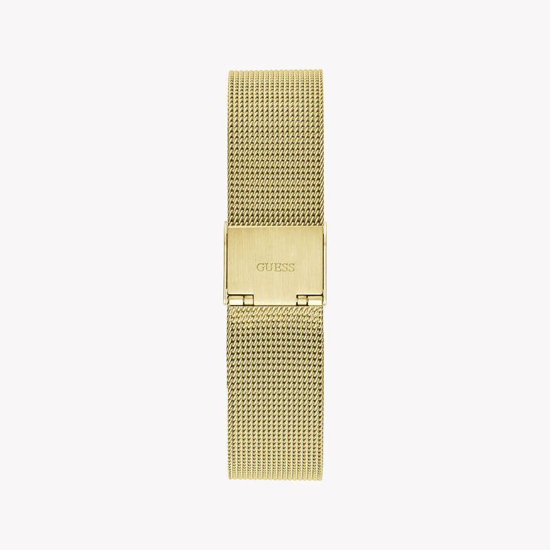 Guess Watches Unisex Gold Stainless Steel, Black Dial | Gw0243l2 by i-watch