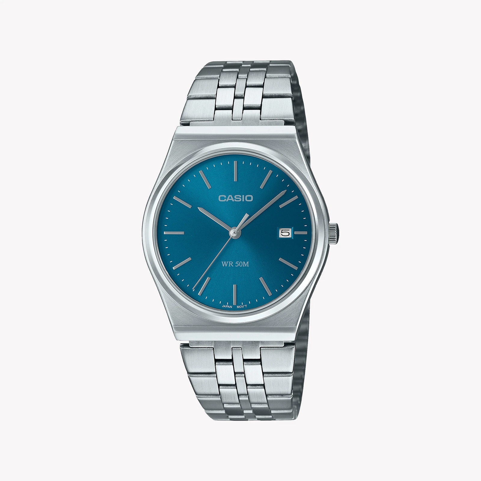 Casio Mtp-B145d-2a2vdf - StrikIng Elegance With Sporty Sophistication Unisex Watch in Blue & Stainless Steel by i-watch