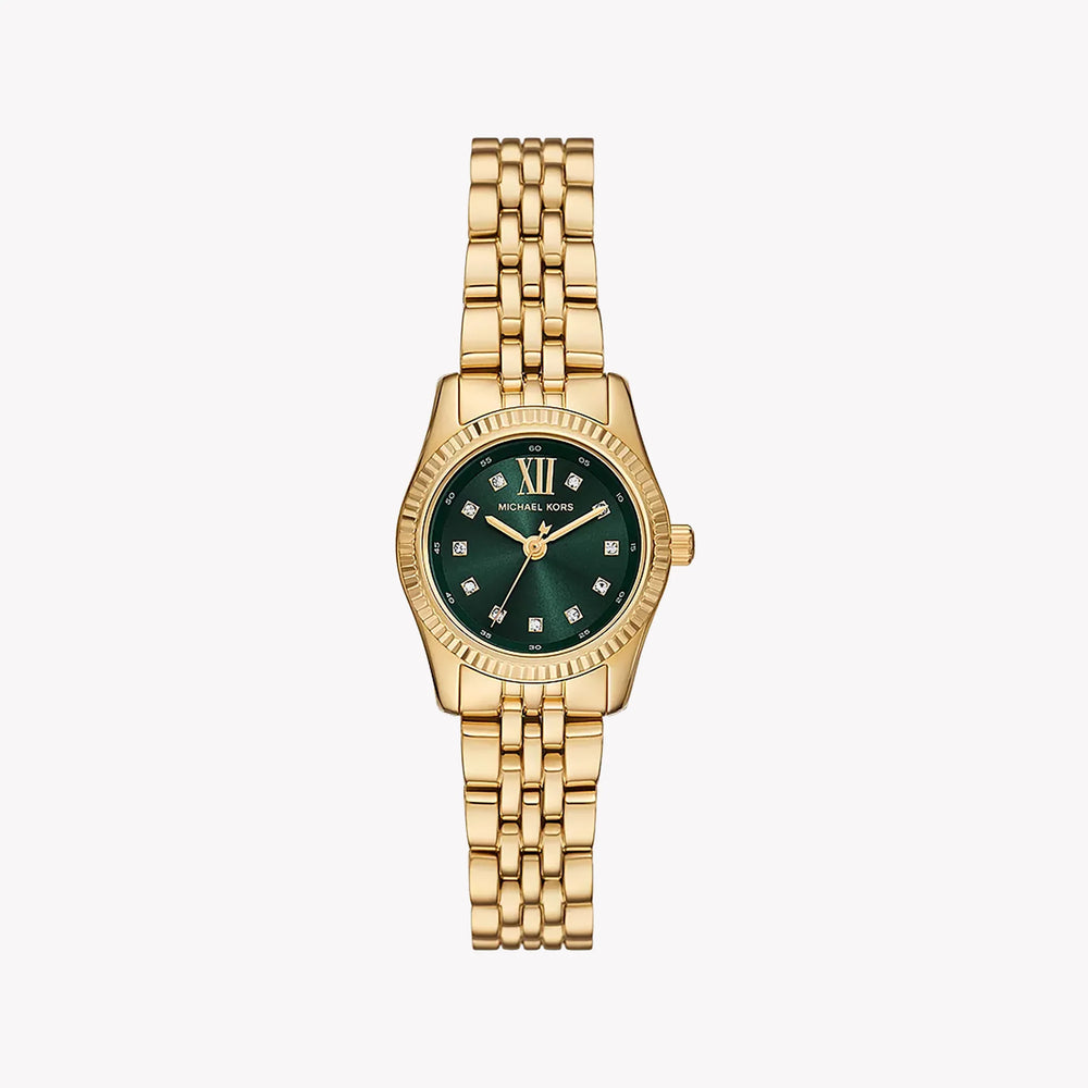 Michael Kors Women's Gold & Green Watch, Stainless Steel | Mk4842 by i-watch
