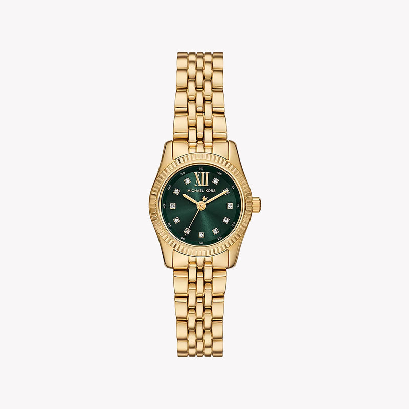 Michael Kors Women's Gold & Green Watch, Stainless Steel | Mk4842 by i-watch