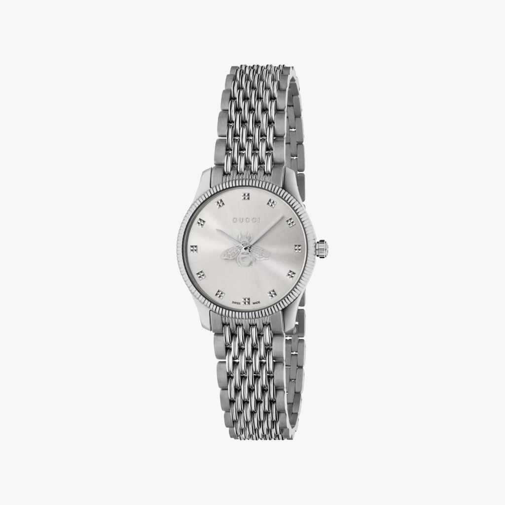 GUCCI YA1265019 SILVER ELEGANCE - LUXURY STAINLESS STEEL WOMEN'S WATCH