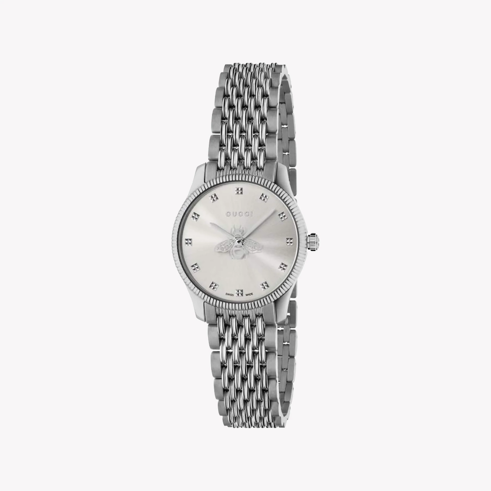 Gucci Women's Silver Stainless Steel Watch, Silver Dial | Ya1265019 by i-watch