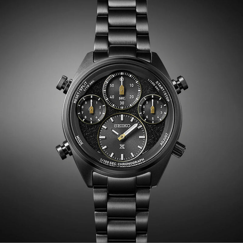 Seiko Prospex Men's Black Stainless Steel Watch, Black Dial | Sfj007p1 by i-watch