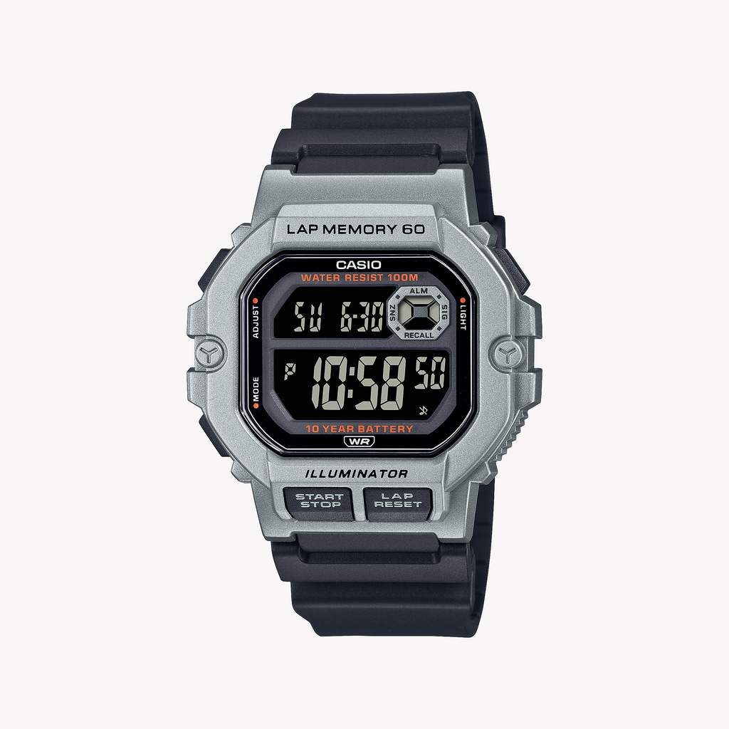 CASIO WS-1400H-1BVCF - ADVENTURE READY MEN'S WATCH WITH STYLISH SILVER & BLACK DESIGN