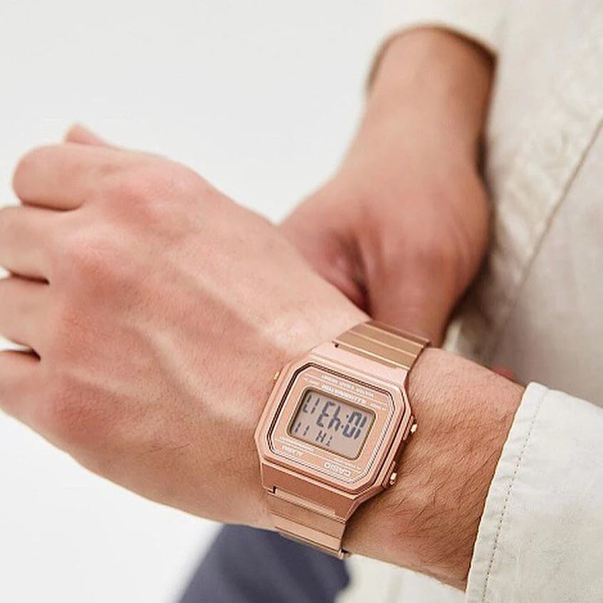 Casio Unisex Rose Gold Watch, Digital Design | B650wc-5adf by i-watch