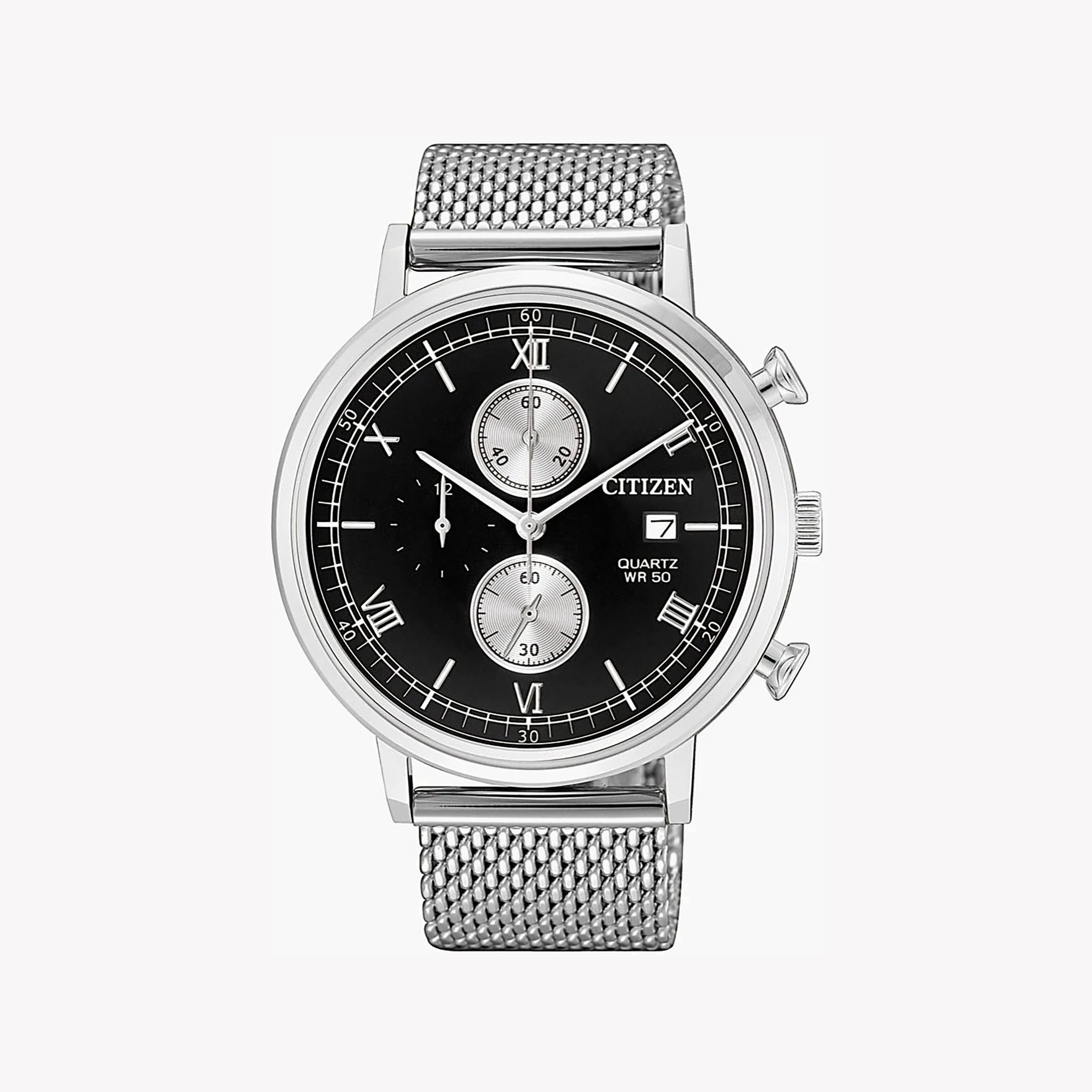 CITIZEN AN3610-80E - ELEGANTLY MODERN MEN'S CHRONOGRAPH TIMEPIECE IN STAINLESS STEEL