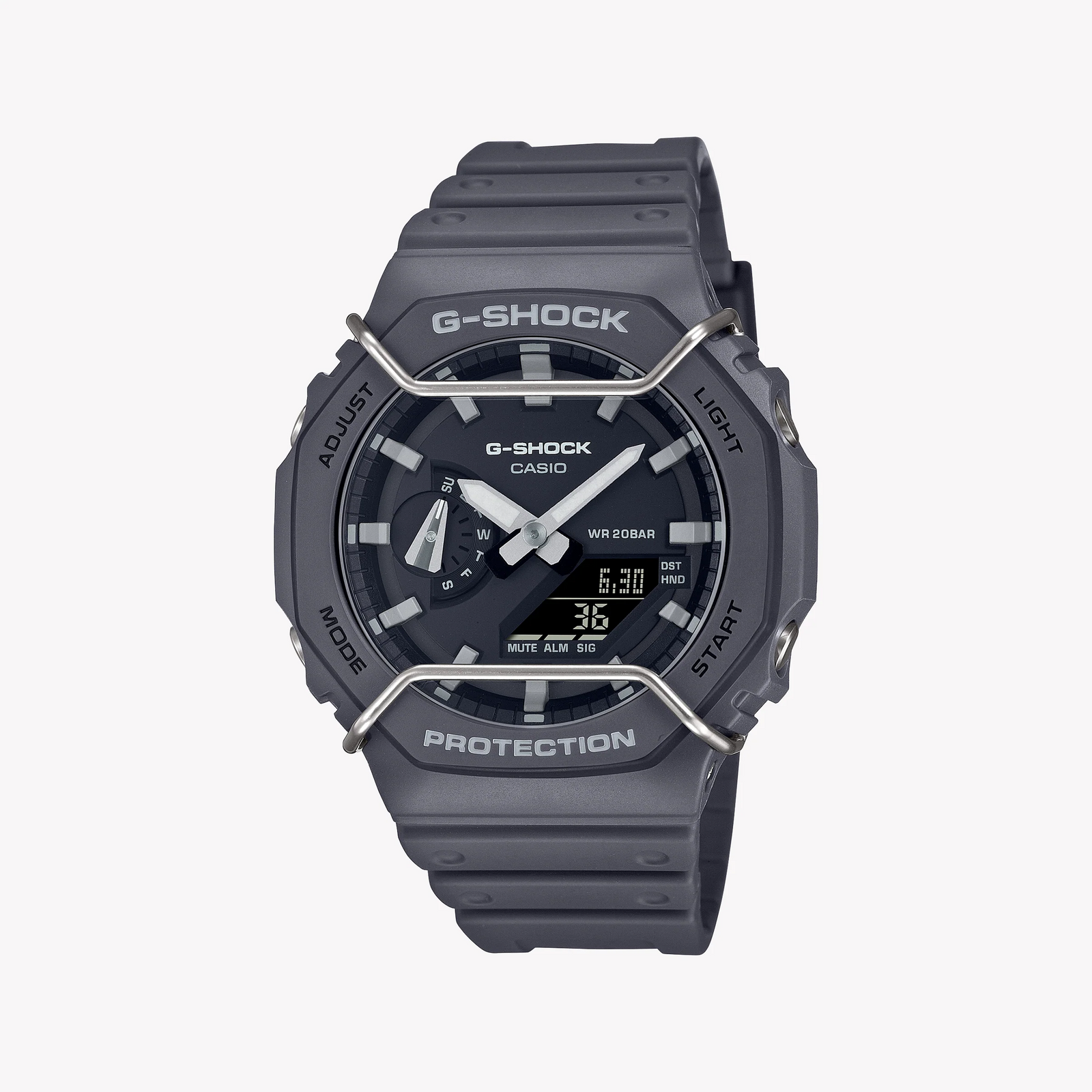 G-Shock Men's Gray Resin Watch, Durable & Sporty | Ga-2100pts-8adr by i-watch