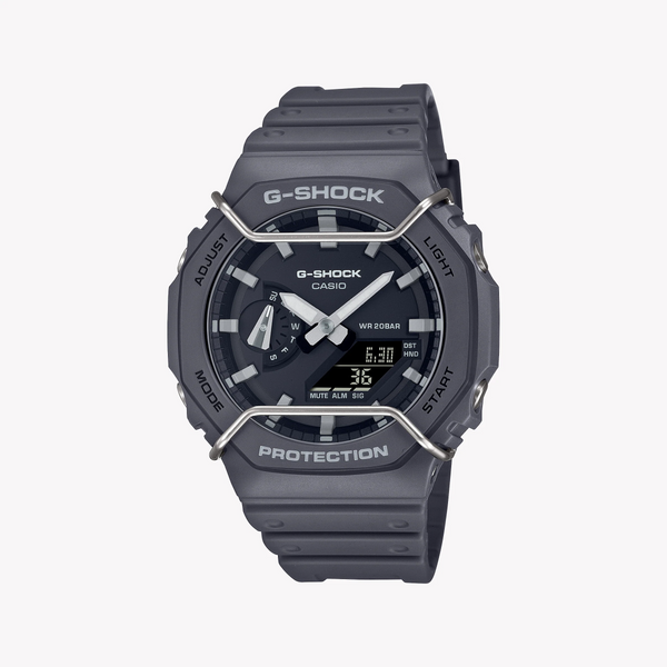 G-Shock Men's Gray Resin Watch, Durable & Sporty | Ga-2100pts-8adr by i-watch