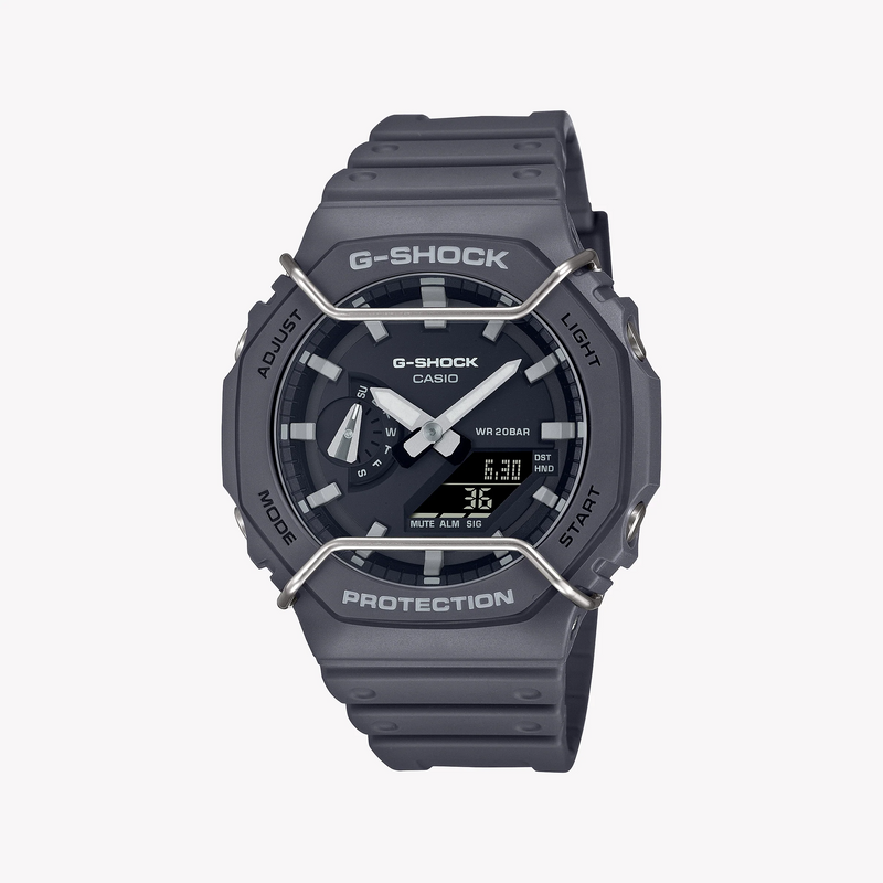 G-Shock Men's Gray Resin Watch, Durable & Sporty | Ga-2100pts-8adr by i-watch