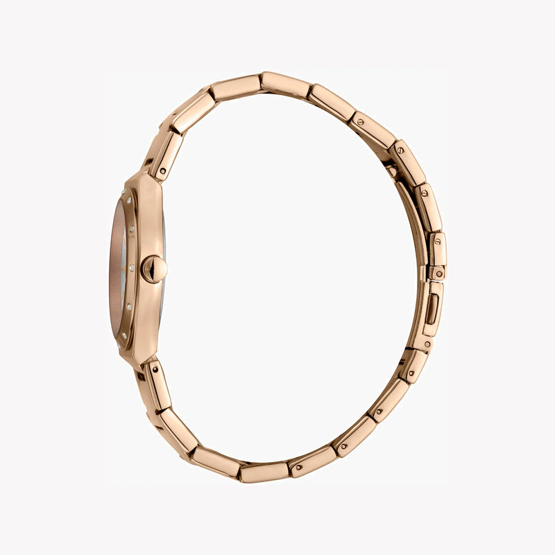 Esprit Women's Rose Gold Stainless Steel Watch, Silver Dial | Es1l131m0055 by i-watch