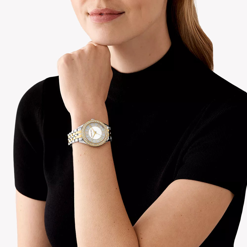MICHAEL KORS MK4811 - ELEGANT TIMEPIECE FOR THE MODERN WOMAN - SILVER-GOLD STAINLESS STEEL WATCH-i-Watch-4
