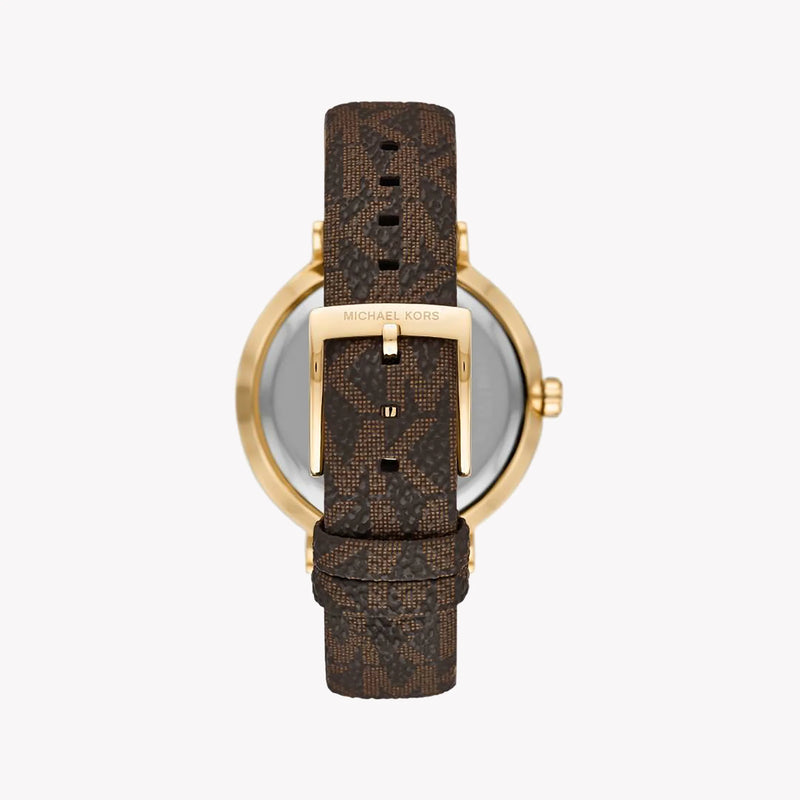 Michael Kors Men's Gold Stainless Steel, Brown Leather | Mk2945 by i-watch
