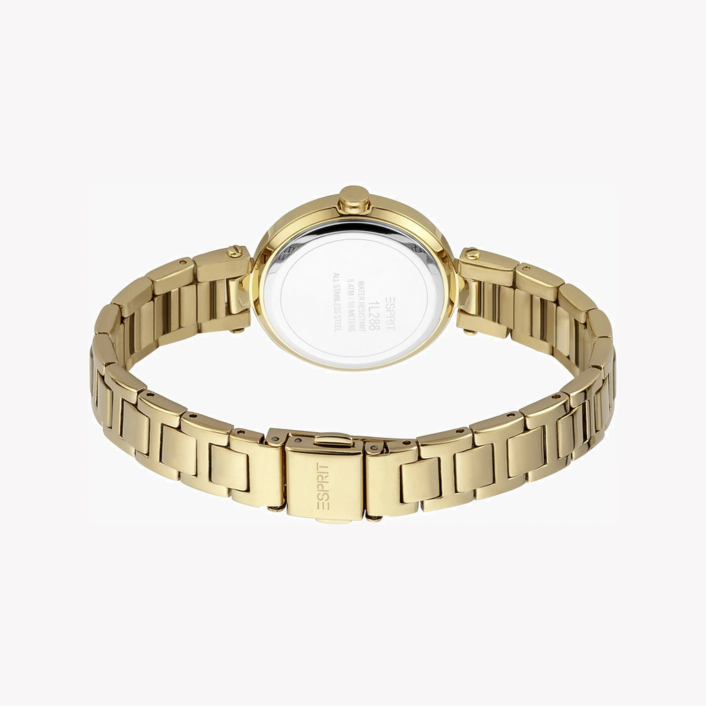 ESPRIT Women's Watch with Gold Stainless Steel Case and Gold Stainless Steel Band-i-Watch-4