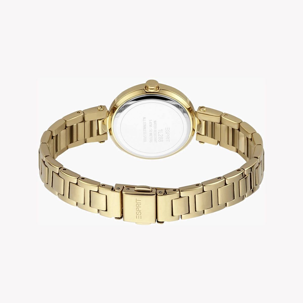 ESPRIT Women's Watch with Gold Stainless Steel Case and Gold Stainless Steel Band