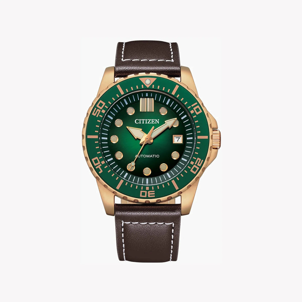 Citizen Nj0173-18x - Rose Gold Classic Timepiece: Sophisticated Men's Automatic Watch With Leather Band by i-watch