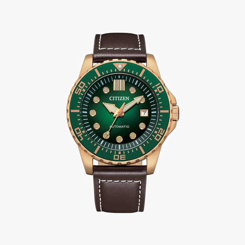 Citizen Nj0173-18x - Rose Gold Classic Timepiece: Sophisticated Men's Automatic Watch With Leather Band by i-watch