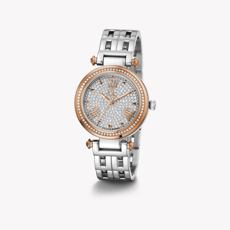 Guess Women's Rose Gold Watch, Silver Dial | Y47004l1mf by i-watch